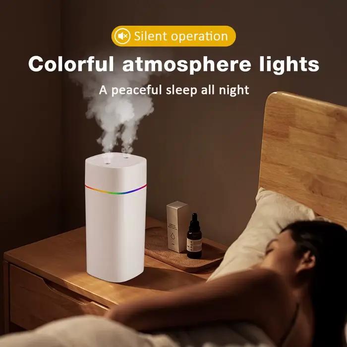 Diffuseur d'huiles essentielles portable USB à brume fraîche nano 600 ml pour la maison