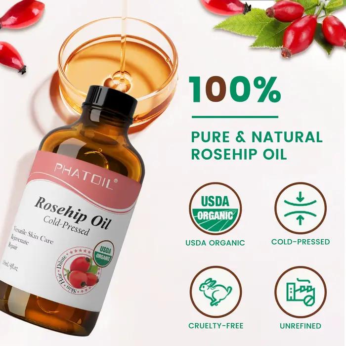 PHATOIL 118ML Huile de rose musquée biologique pressée à froid
