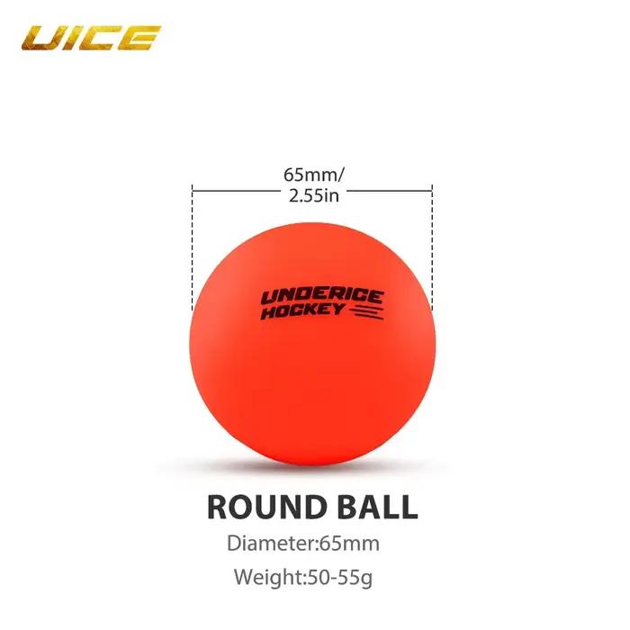 Lot de 4 balles de hockey sur roulettes, rondelles de hockey sur glace, balles d'entraînement en caoutchouc résistantes à l'usure pour la pratique sur route, balles d'entraînement pour l'équipe de hoc