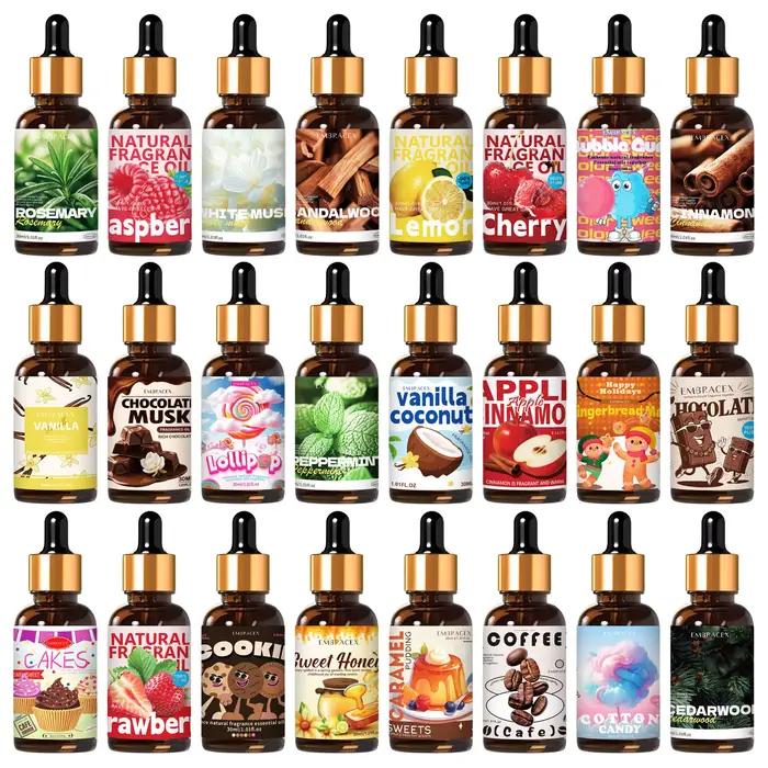 36 types d'huiles essentielles de 30 ml