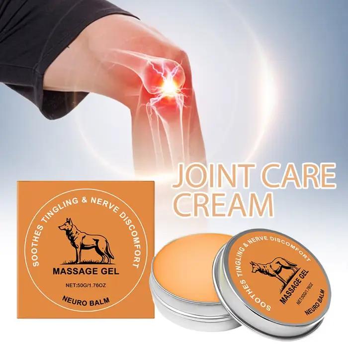 Baume Rafraîchissant Apaisant pour les Articulations – Soulagement des Douleurs Musculaires et Nerveuses – Application Quotidienne Externe – Crème de Massage à Absorption Rapide
