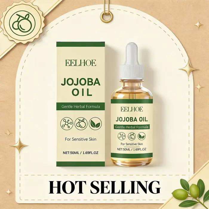 Huile Essentielle Végétale Nourrissante Adoucissante pour la Peau Améliore l'Élasticité Lisse les Cheveux Réduit les Frisottis Hydratante Huiles de Jojoba pour Massage