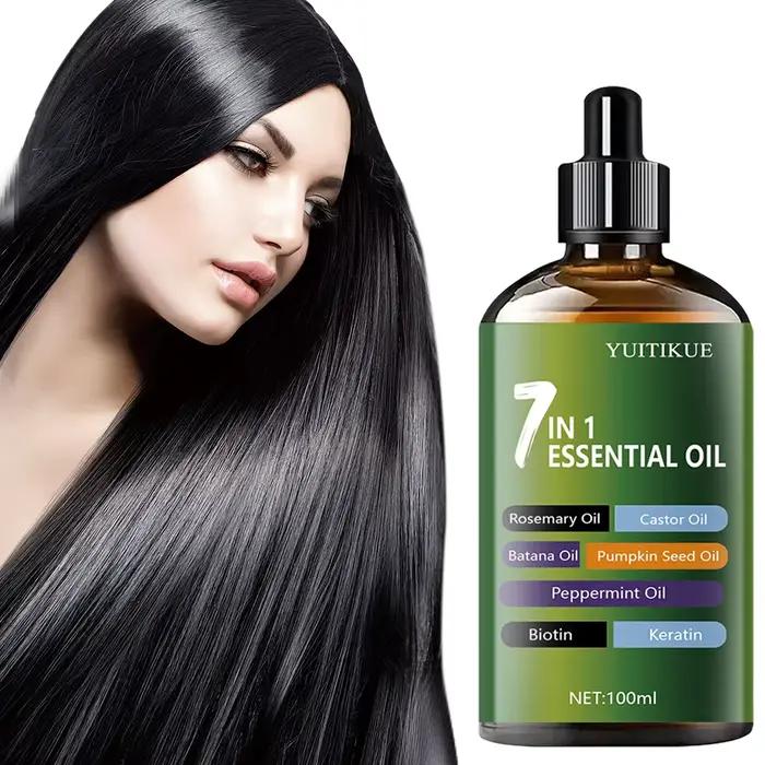 YUITIKUE Traitement capillaire aux huiles essentielles 7 en 1 infusé à la rosemary