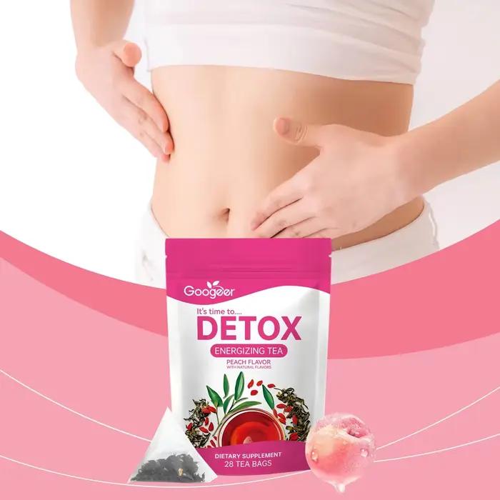 Googeer 28 sachets de thé détoxifiant aux herbes pour soulager l'abdomen