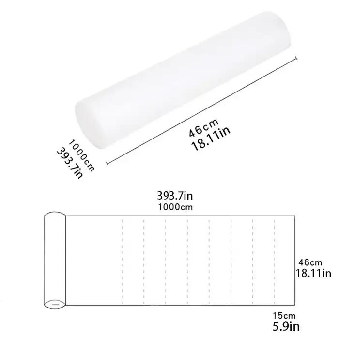 Filtre anti-graisse segmenté pour hotte de cuisine, autocollant absorbant l'huile en non-tissé, membrane filtrante jetable épaissie pour fumée d'huile