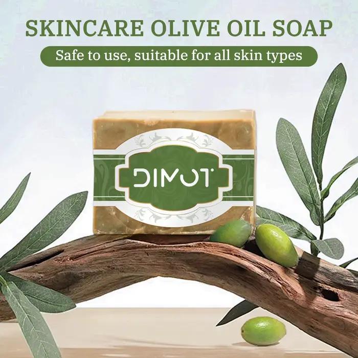 Barre de savon douce à l'huile d'olive et de laurier 200g - Fait main