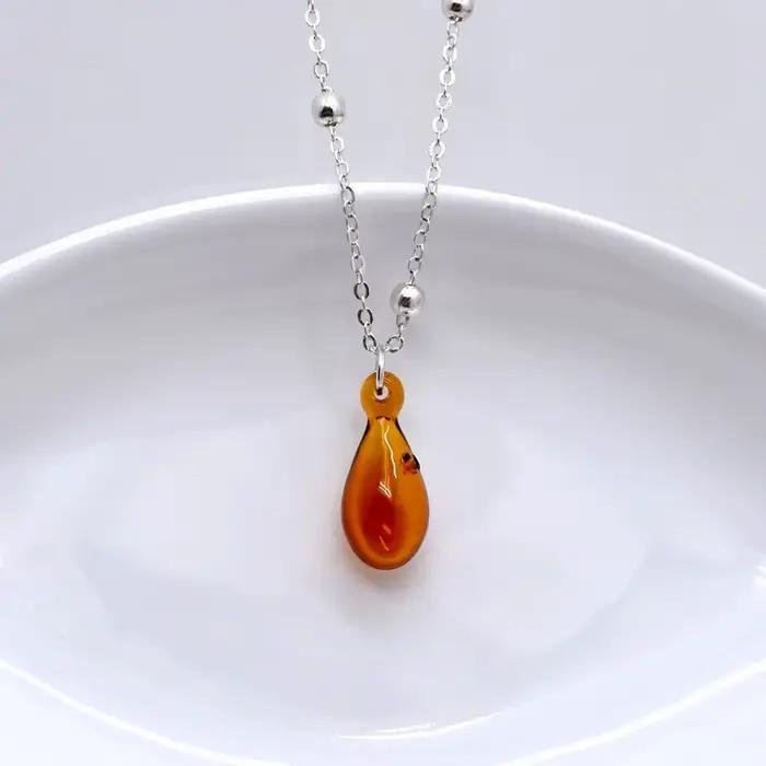 Pendentifs larmes de sirène diffuseur de parfum en verre rechargeable huile essentielle aromathérapie diffuseur de parfum boule pour la fabrication de bijoux