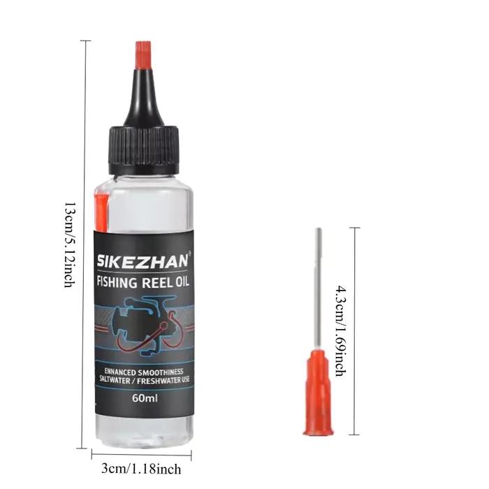 Huile pour moulinet de pêche avec aiguille de précision – Lubrifiant pour moulinet pour une coulée fluide et une protection contre la corrosion, une utilisation en eau salée et en eau douce