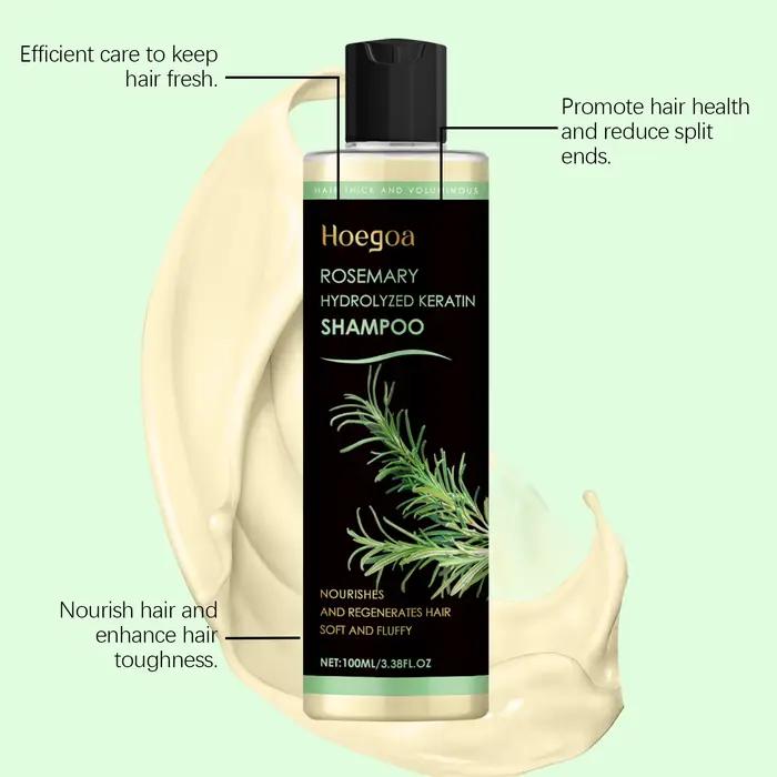 Shampoing pour la croissance des cheveux à l'huile de romarin