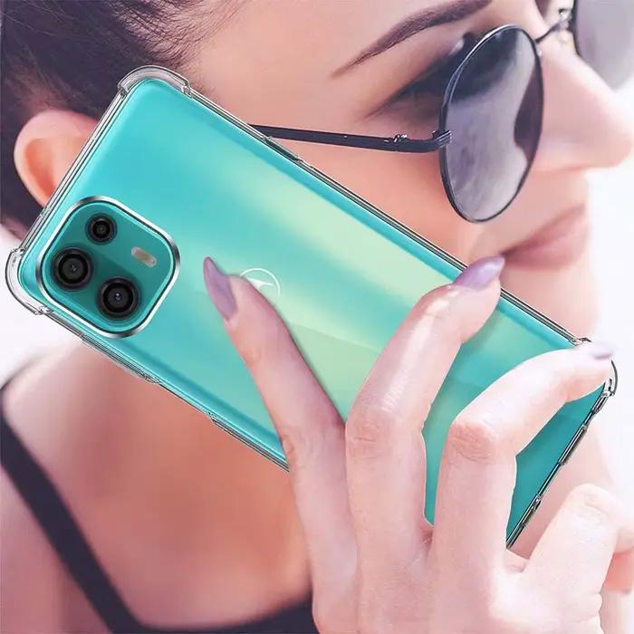 Coque transparente épaisse antichoc pour Motorola MOTO Edge 30 40 50 60 Fusion Edge30 Pro Edge40 Ultra Edge 50 Neo, étui souple