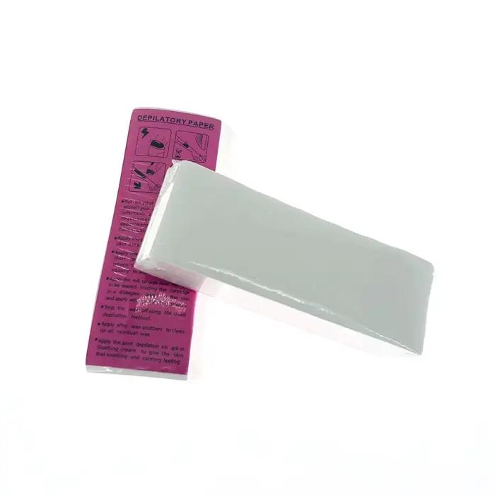 100 pièces épilation non tissé corps tissu cheveux enlever cire rouleaux de papier haute qualité épilation épilateur cire bande papier rouleau