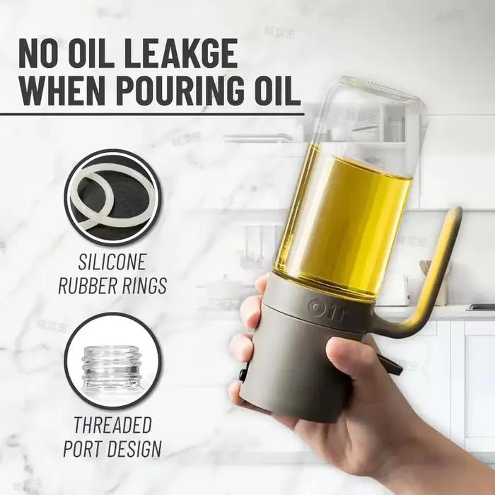 Pulvérisateur d'huile de cuisine 8,5 oz en verre – Distributeur d'huile d'olive pour la cuisson – Accessoire de cuisine