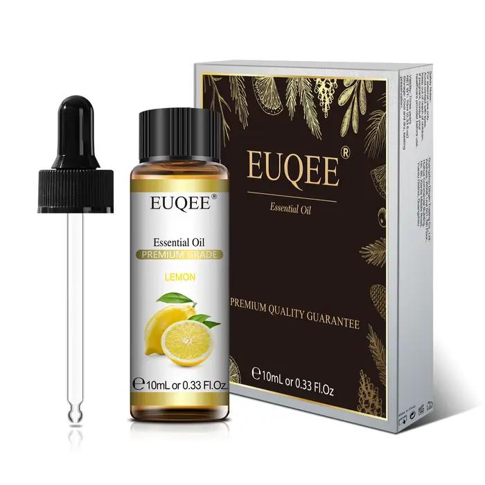 EUQEE 10ml huile essentielle Pure menthe poivrée Palo Santo bergamote Eucalyptus lavande cannelle bois de cèdre huiles essentielles d'aromathérapie