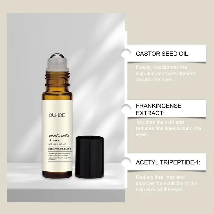 Huile essentielle à bille raffermissante pour les yeux