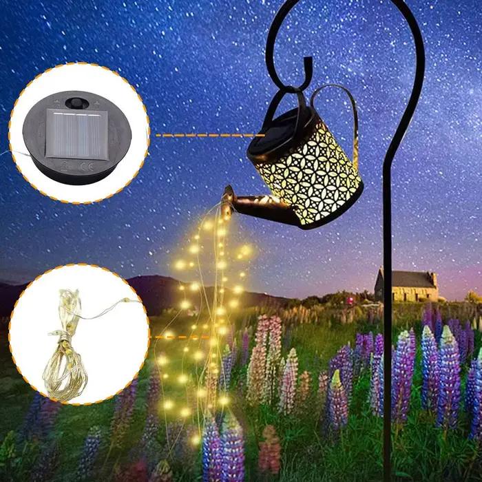 Guirlande solaire de remplacement, panneau solaire suspendu pour l'extérieur, lanternes solaires, pièces étanches, accessoires de voie de jardin