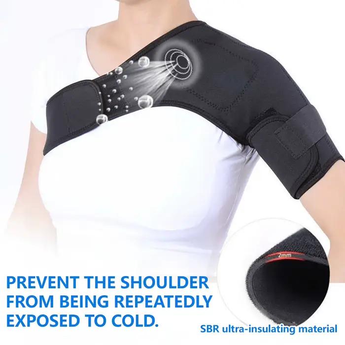 Attelle de massage d'épaule réglable, soulagement de la douleur cervicale, coussinets de Relaxation musculaire auto-chauffants pour soulager les douleurs articulaires, physiothérapie