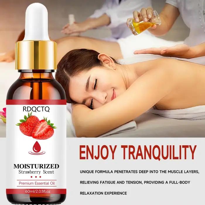 Huile essentielle hydratante parfumée à la fraise