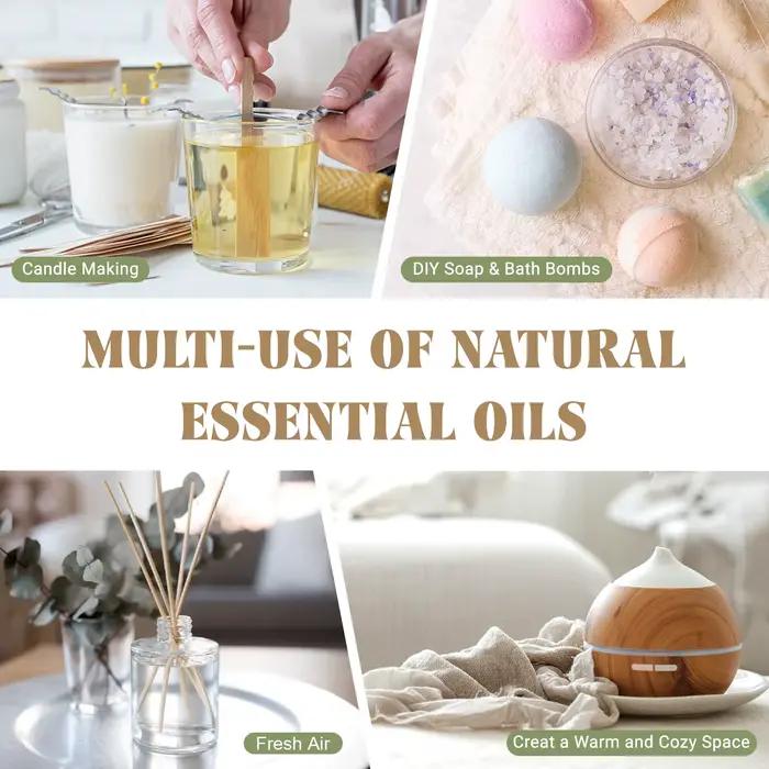 EUQEE Huile essentielle d'aromathérapie 100 ml pour diffuseur humidificateur - Huiles essentielles aromatiques à la