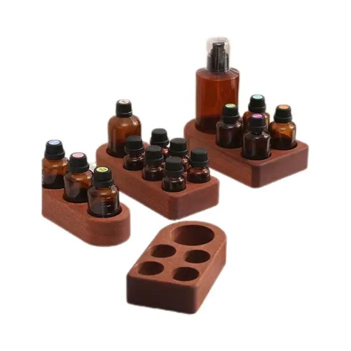 Support de stockage d'huiles essentielles en bois
