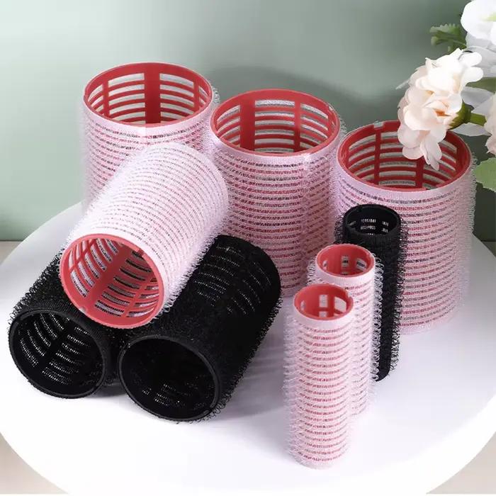 Ensemble de rouleaux à cheveux 6 pièces, bigoudi auto-agrip sans chaleur, différentes tailles, sans chaleur, outil de coiffure auto-adhésif