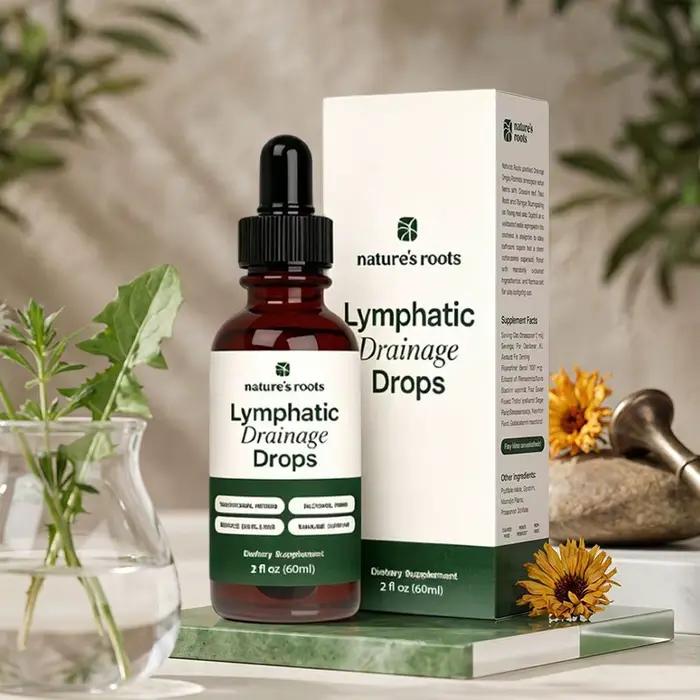 Gouttes à base de plantes pour drainage lymphatique naturel