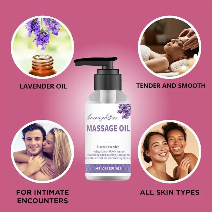 Huile de massage à la lavande pour les muscles apaisants