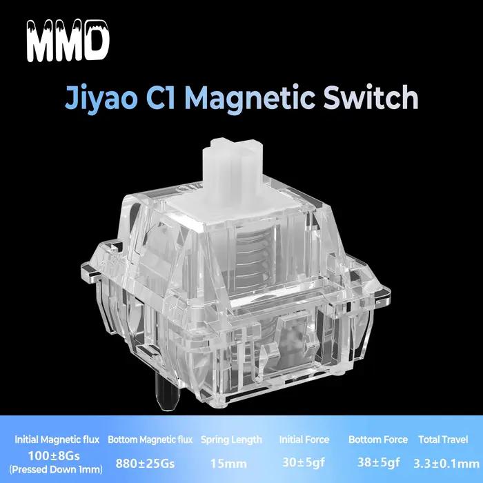 MMD C1 interrupteur magnétique linéaire pour clavier mécanique magnétique interrupteur extrêmement éblouissant pré lubrifié PC LY