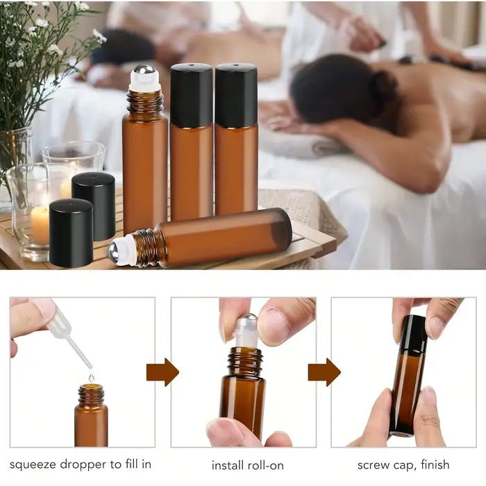 Bouteilles vides en verre ambré de 5/10ml