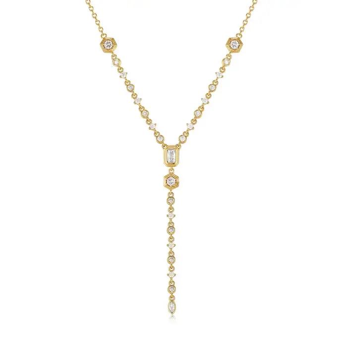 Multi Zcomprend-Collier Pendentif Rond Elliptique, Règle Minimaliste, Placage à la Mode pour la Protection des Documents