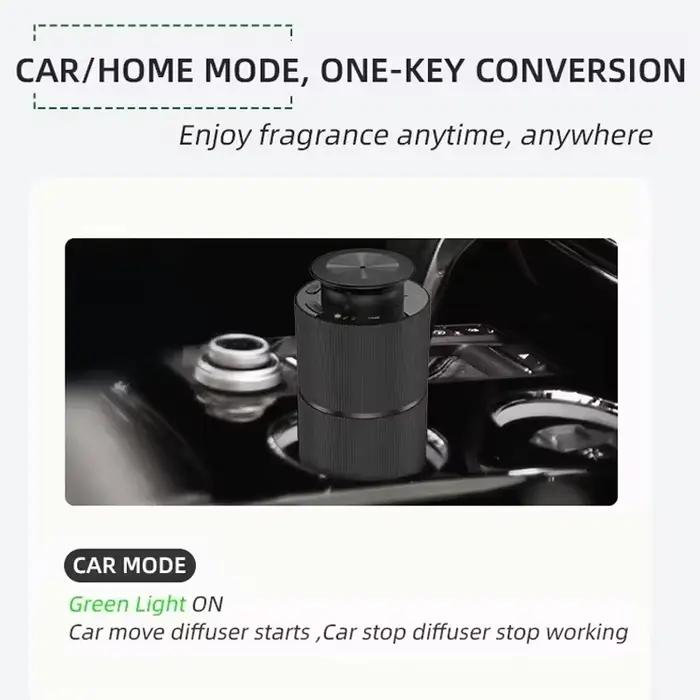 Diffuseur d'huile essentielle sans eau pour voiture, diffuseur d'atomisation d'aromathérapie pour bureau, dispositif de désodorisant Portable pour la maison