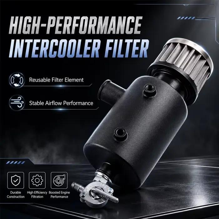 Kit de récupération d'huile et de respiration RS19050-BCC-8 pour SeaDoo 4-TEC RXP-X RXT-X GTX 130-300HP – Amélioration des performances du filtre d'intercooler