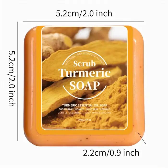 Le savon nettoyant aux huiles essentielles de curcuma contenant l'acide citrique Vc peut nettoyer en profondeur et