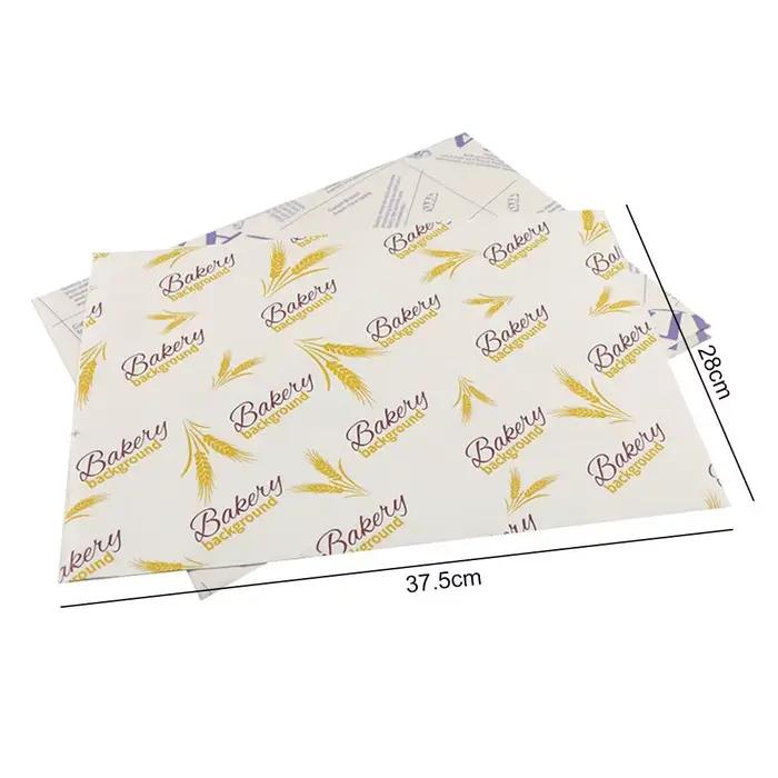 Papier d'emballage gras de qualité alimentaire résistant à l'huile, papier de cuisson, style journal, outil de cuisson, sandwich