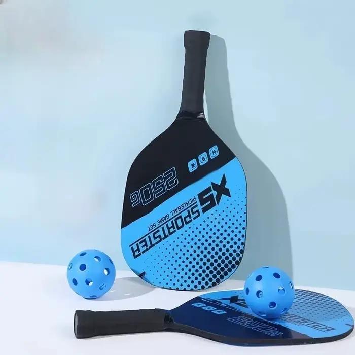Ensemble de raquettes de pickleball, ensemble de 2 raquettes et 4 balles de pickleball, raquette de pickleball avec balles, accessoire de sport
