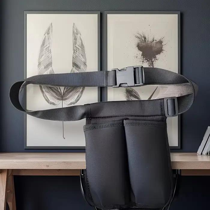 Sacoche de ceinture pour huile de massage et lotion, mains libres, pochette pour 1 ou 2 flacons, pour thérapeutes, usage professionnel et domestique, sac uniquement, flacon non inclus
