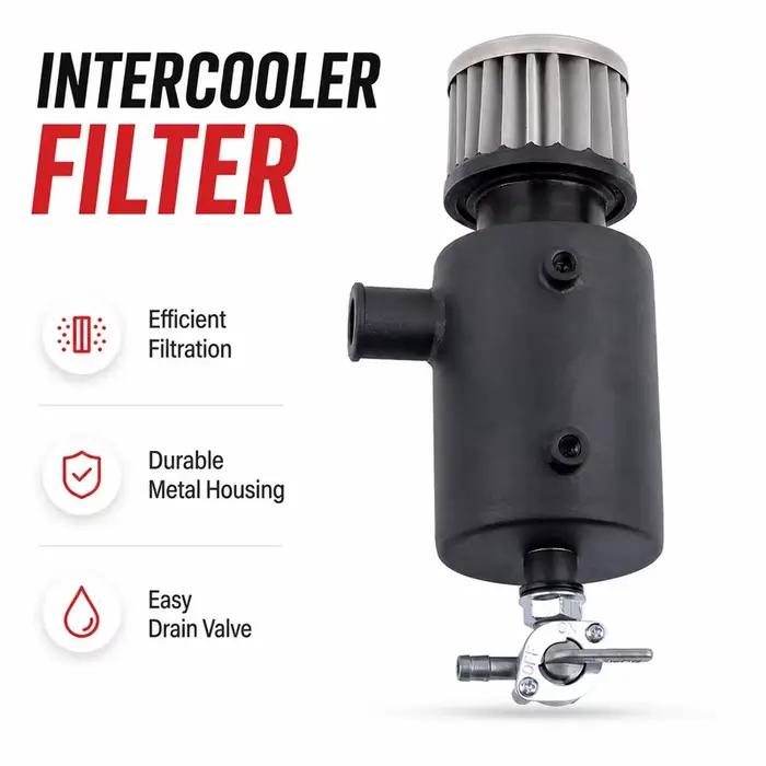 Kit de récupération d'huile et de respiration RS19050-BCC-8 pour SeaDoo 4-TEC RXP-X RXT-X GTX 130-300HP – Amélioration des performances du filtre d'intercooler