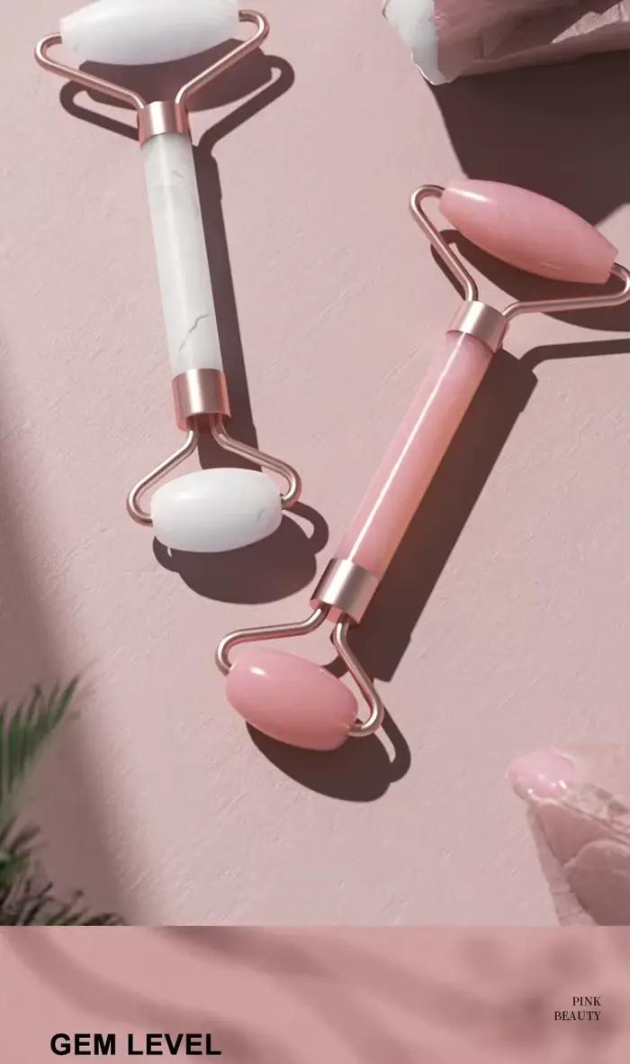 Rouleau de massage facial en résine pour le visage