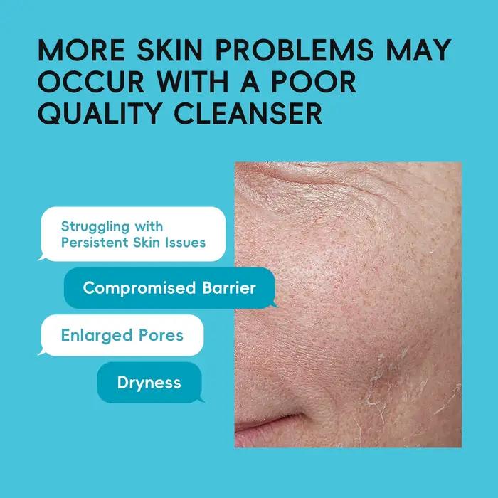Nettoyant visage Quiyum 8X H2O AquaVitalize 100g, nettoyage quotidien doux, contrôle du sébum, rafraîchissant, pour tous types de peaux