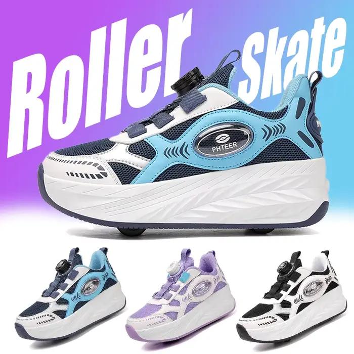 Nouveaux Patins à Roulettes Détachables 4 Roues pour Enfants 2026 – Baskets Décontractées d'Extérieur pour Garçons et Filles – Sport et Divertissement