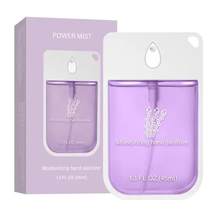 Brume désinfectante pour les mains format voyage – spray sans rinçage de 45 ml pour enfants et adultes. Formule d'eau cosmétique portable pour un nettoyage instantané.