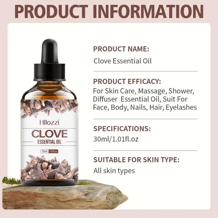 L'huile essentielle de clou de girofle a un arôme pongent et attrayant. Il peut réapprovisionner l'humidité et convient aux soins de la peau et à l'aromathérapie