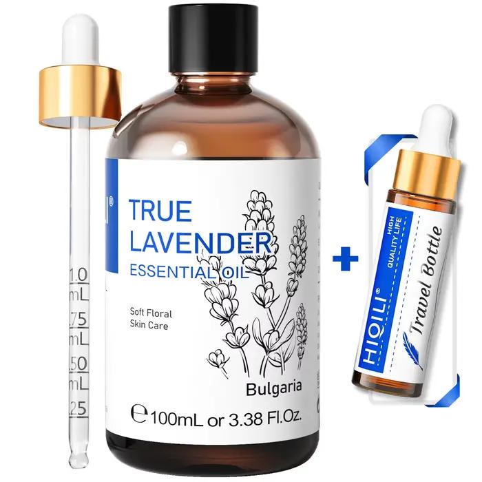 HIQILI 100% huile essentielle de lavande Pure 100ML