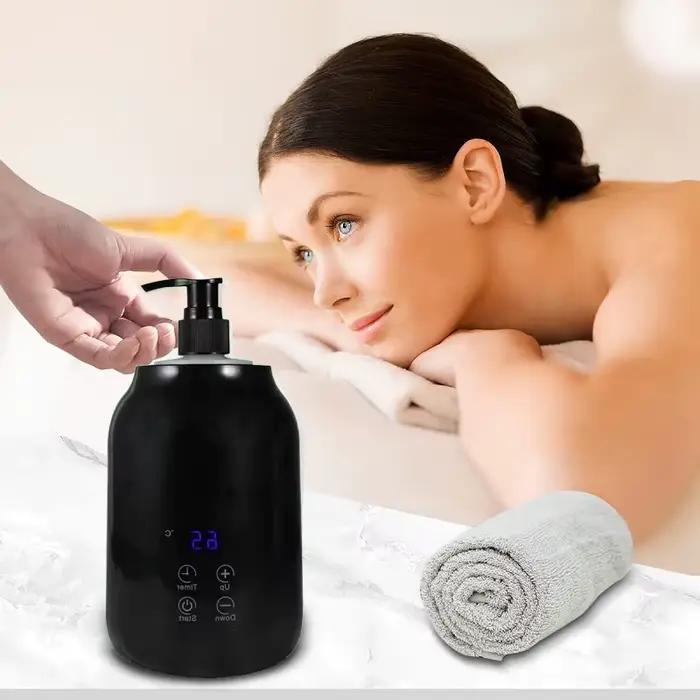 Nouveau chauffe-huile essentielle affichage LED réglage de la température chauffe-bouteille d'huile de Massage unique