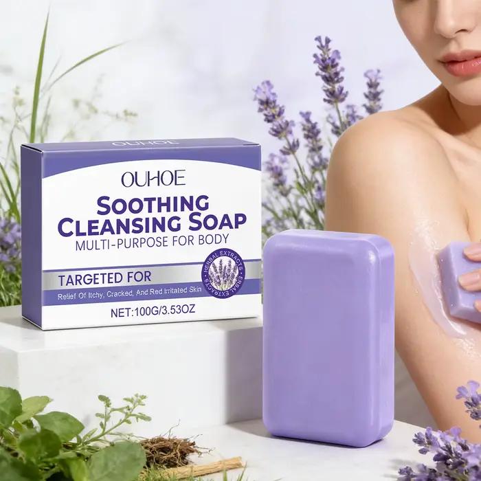 Savon Nettoyant à la Lavande : Contrôle du Sébum et Soulagement des Démangeaisons