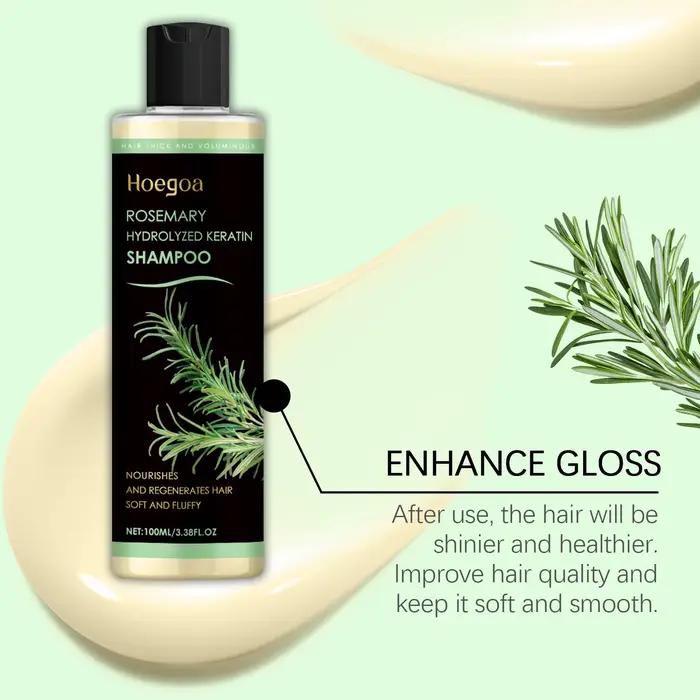 Shampoing pour la croissance des cheveux à l'huile de romarin