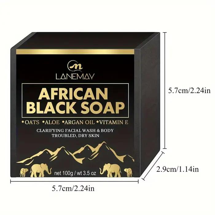 Savon noir africain 100g pour nettoyer en profondeur la peau