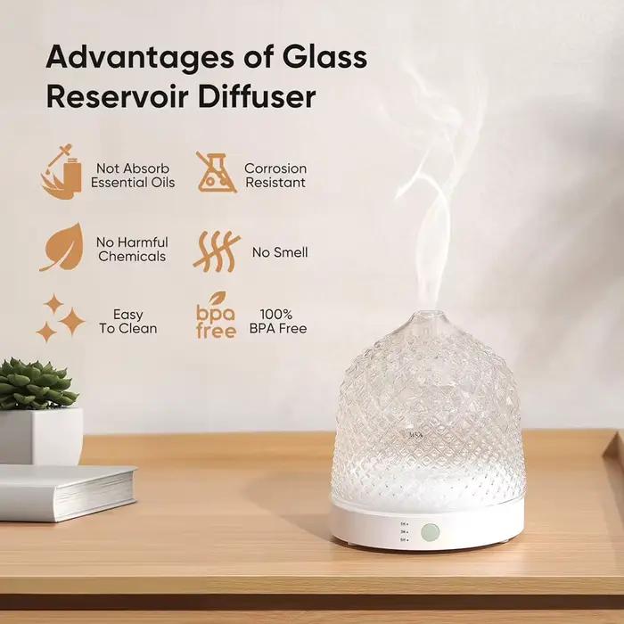 Diffuseur d'arôme ultrasonique en verre électrique
