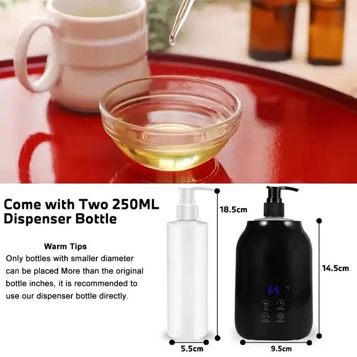 Nouveau chauffe-huile essentielle affichage LED réglage de la température chauffe-bouteille d'huile de Massage unique