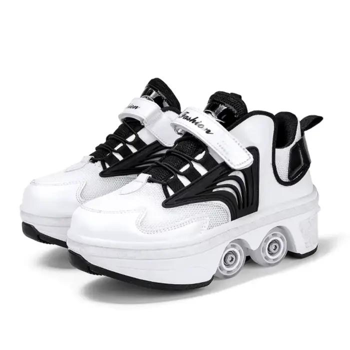 Patins à roulettes à quatre roues pour enfants, chaussures de sport et de loisirs, pour garçons et filles, pour adultes