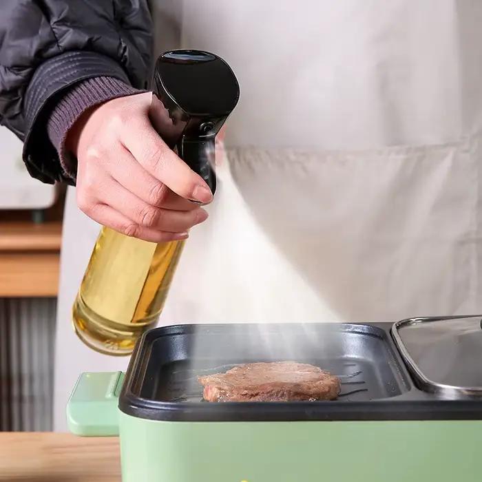 Bouteille de pulvérisation d'huile en plastique de 200/300/500ml